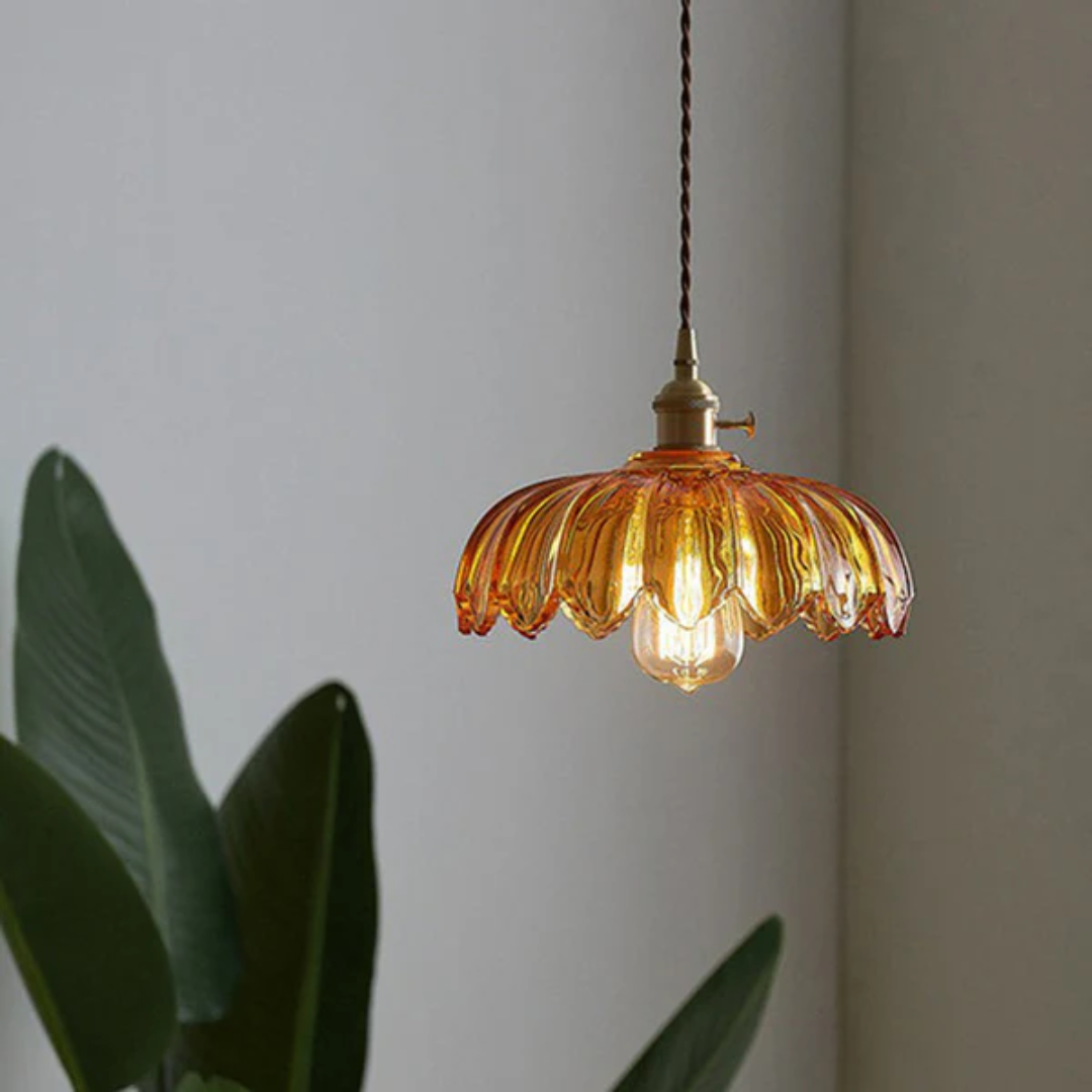 BowLift | Vintage Glass Hanging Lamp