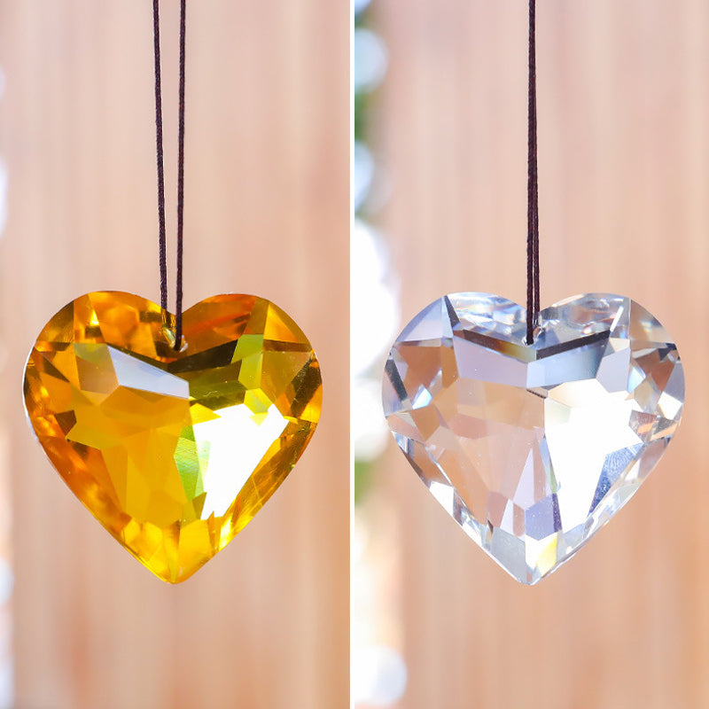 GlimmerHeart Elegant Heart-Shaped Sun Catcher – Enchanting Light Effects for Your Home Bowlift