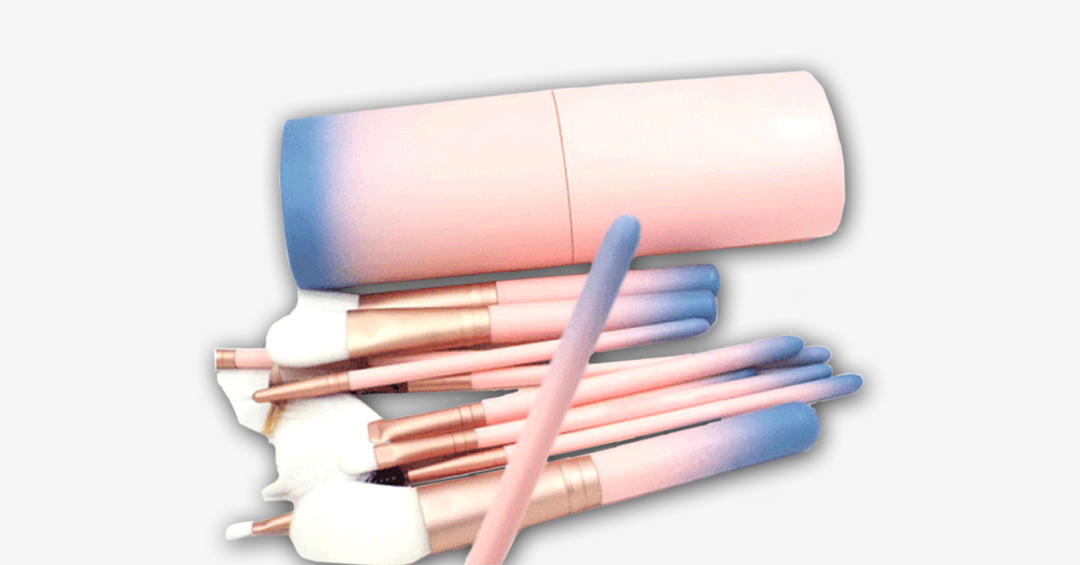 BowLift | 12-piece Pink Ombre Brush Set – Apply makeup like a pro!