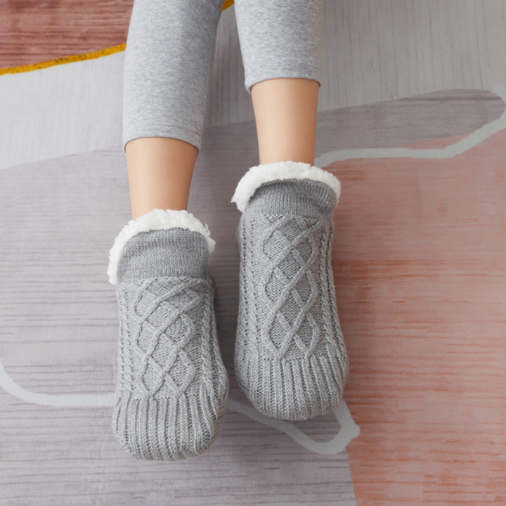 BowLift | New Woven And Velvet Indoor Socks Slippers