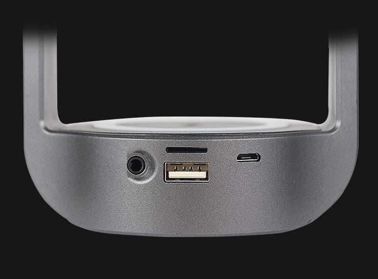 BowLift | Portable LED Flame Bluetooth Speaker, with HD Speakers, 10W Wireless Phone Charger, Microphone, Hi-Fi Sound Effects and Long Standby Time, Support TWS, for Indoor & Outdoor