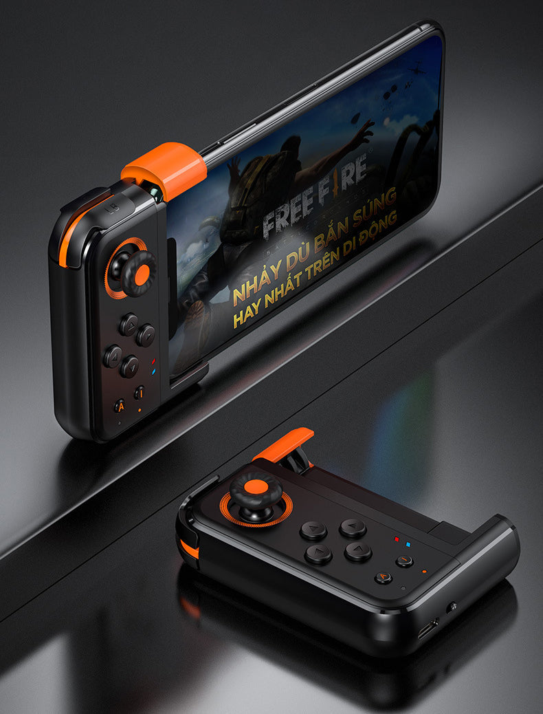 BowLift | Wireless Bluetooth Mobile Game Controller with Flexible Joystick, Programmable Buttons & Ambient Light, for All Phones