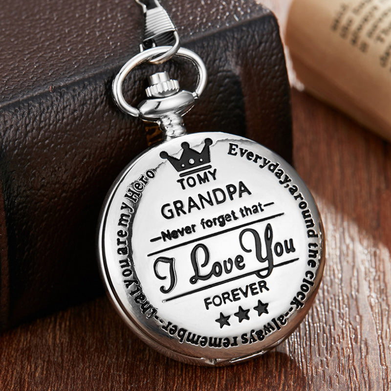 BowLift | To My Son Quartz Pocket Chain Watch