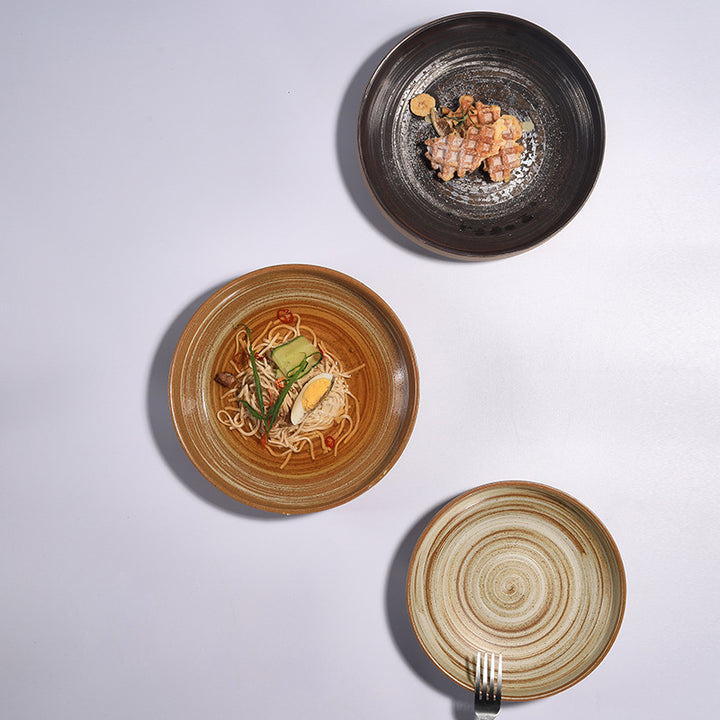 Salad bowl, round, 18–21 cm, vintage ceramic