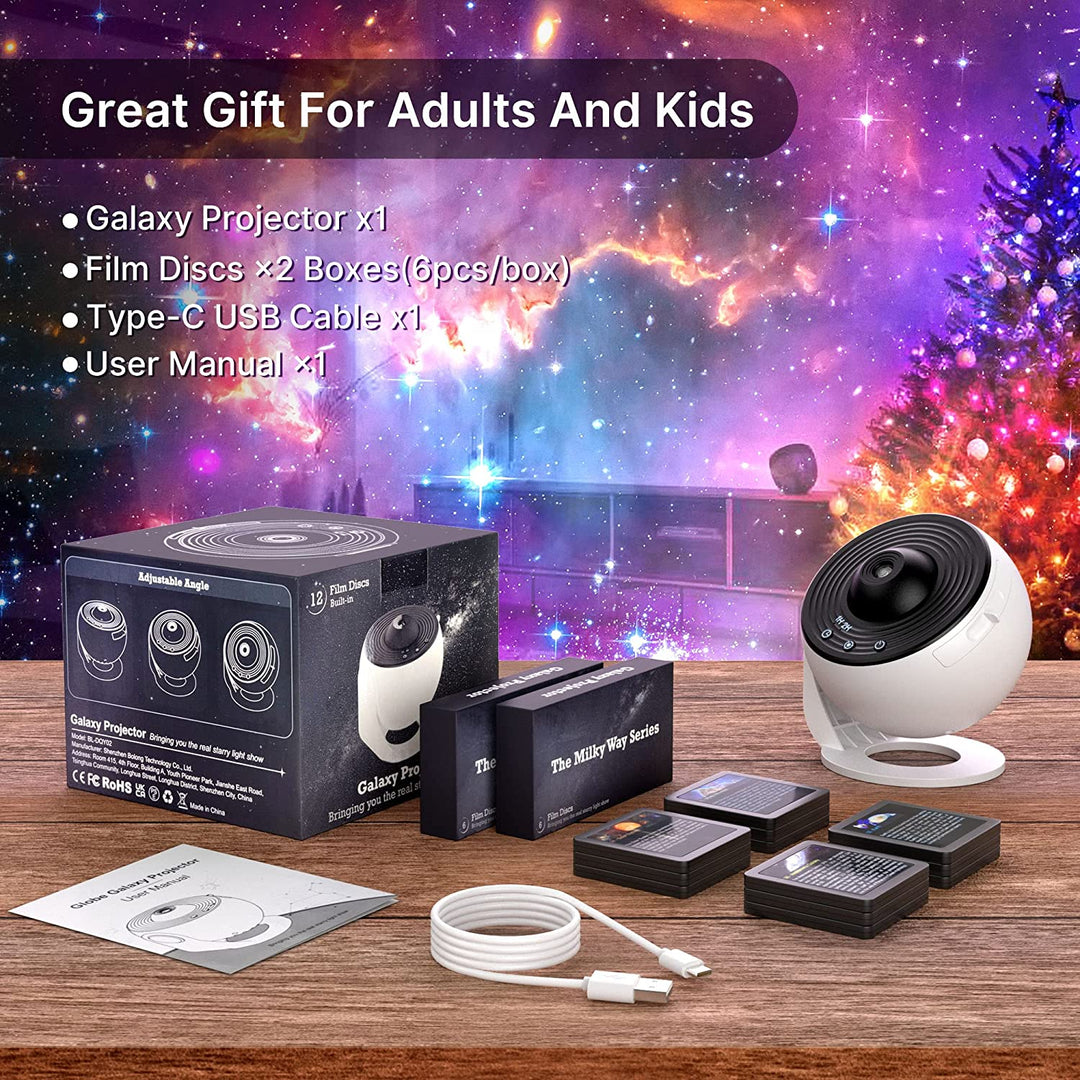 CelestiSphere 13-in-1 Planetarium Projector | 360° RotataBowlifte Star Sky and Galaxy Projector with HD Images | Bowlift