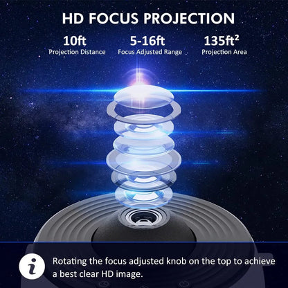 BowLift | 13-in-1 Galaxy Night Light & Projector – Orion
