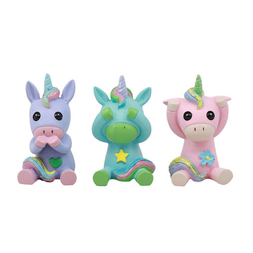 Playful Unicorn Figurine Set