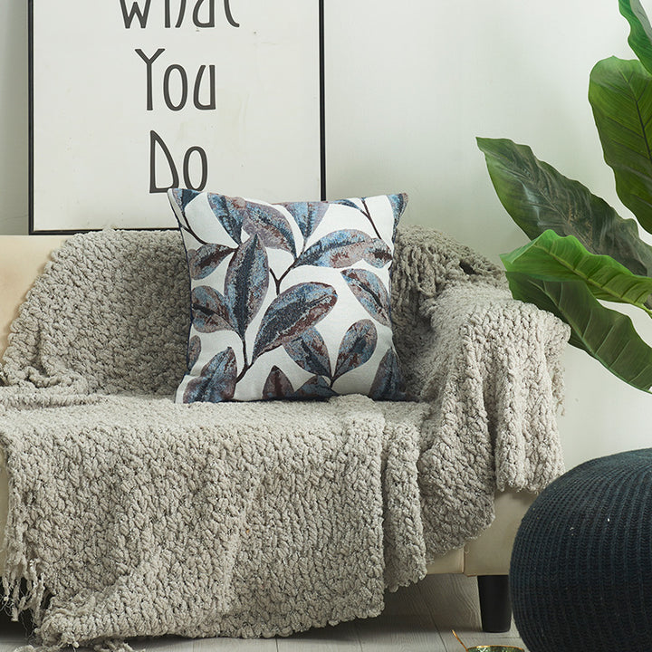 Leaf Pattern Decorative Pillow
