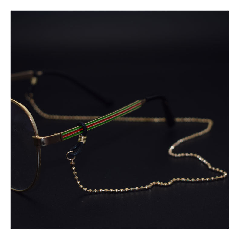 Beaded Eyewear Chain with Unique Fastening Bowlift