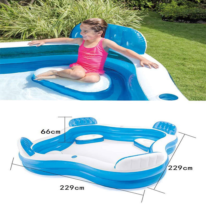 Women Inflatable Lounge Bathtub with Integrated Lounging Areas Bowlift