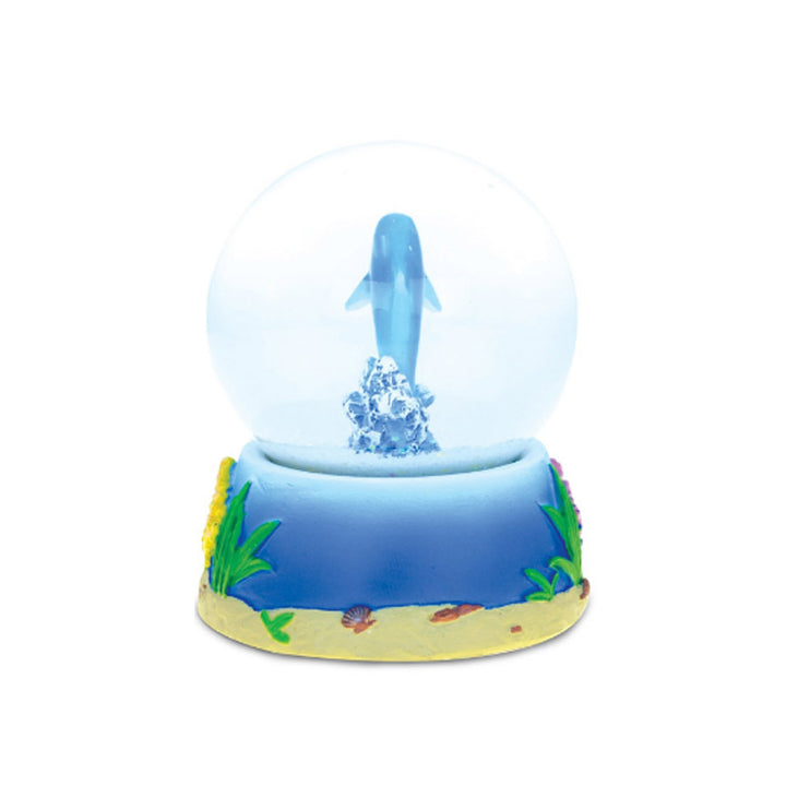Dolphin-Themed Snow Globe Figurine