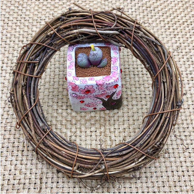 Natural Willow Wreath Bowlift