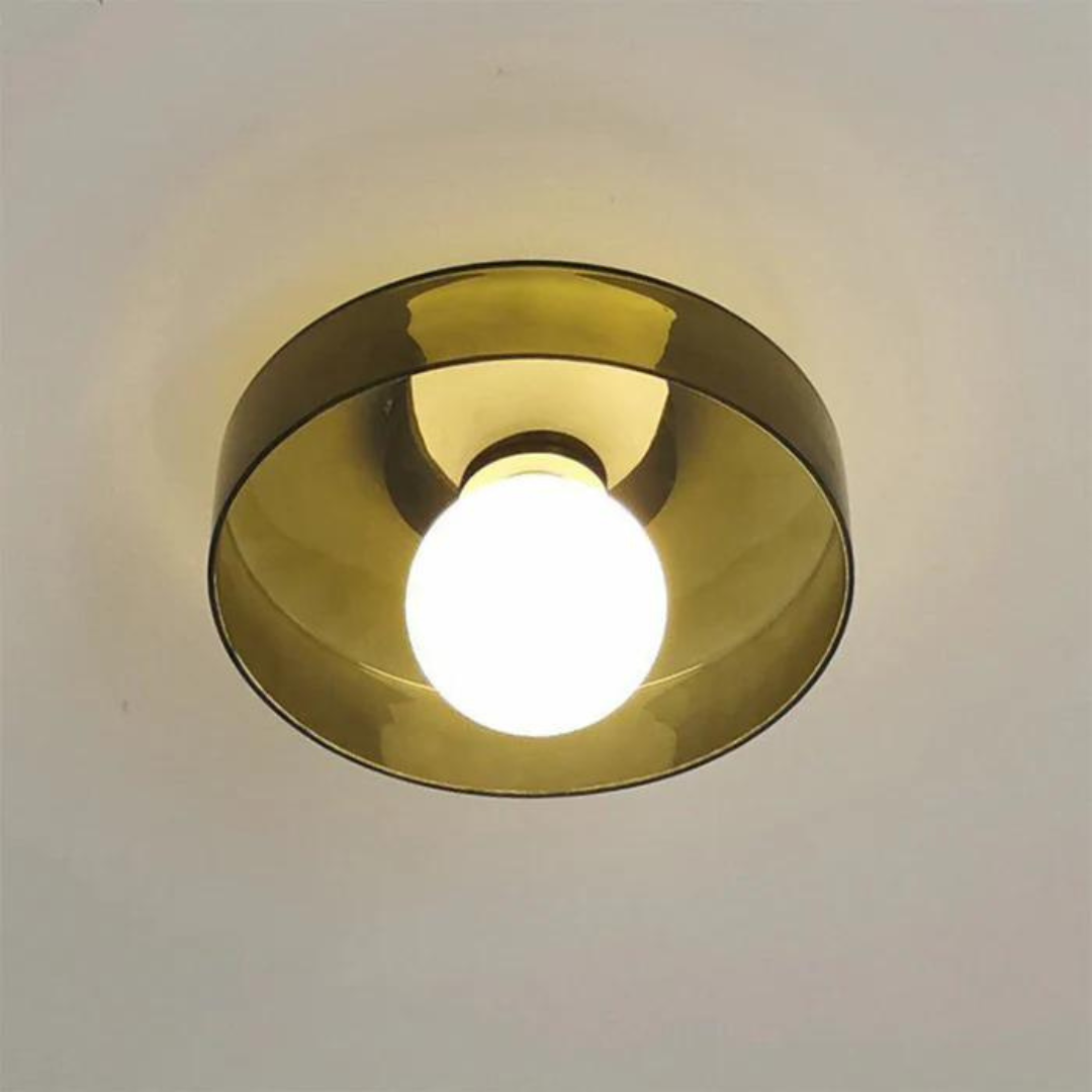 Round Ceiling Lamp with Stylish Functionality - LumiSphere | Bowlift