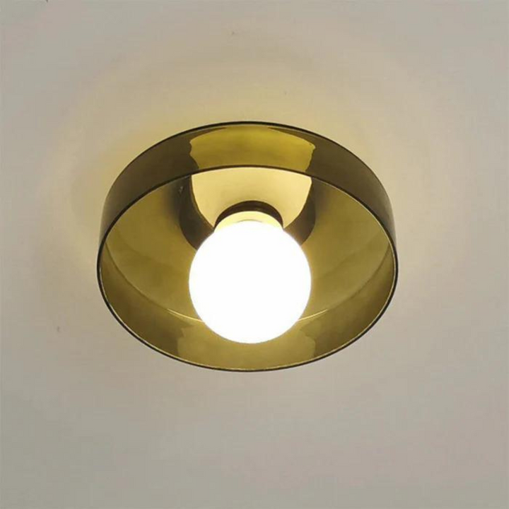 Round Ceiling Lamp with Stylish Functionality - LumiSphere | Bowlift