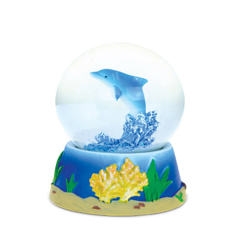 Dolphin-Themed Snow Globe Figurine