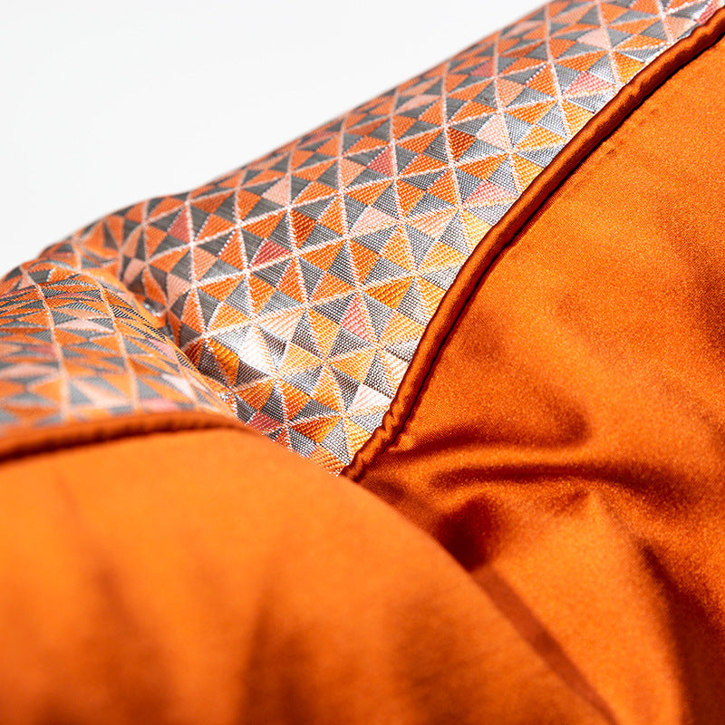 Geometric Textured Throw Pillow