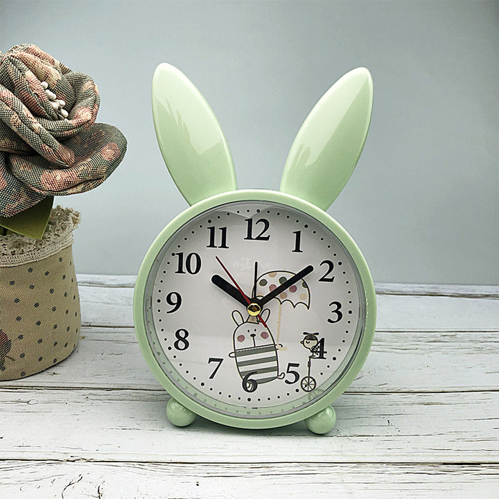 Funny alarm clock with rabbit ears Bowlift