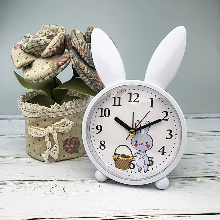 Funny alarm clock with rabbit ears Bowlift