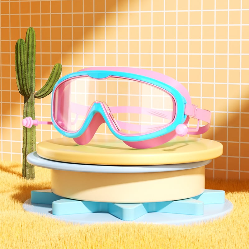 BowLift | HD children's large frame waterproof and anti-fog swimming goggles