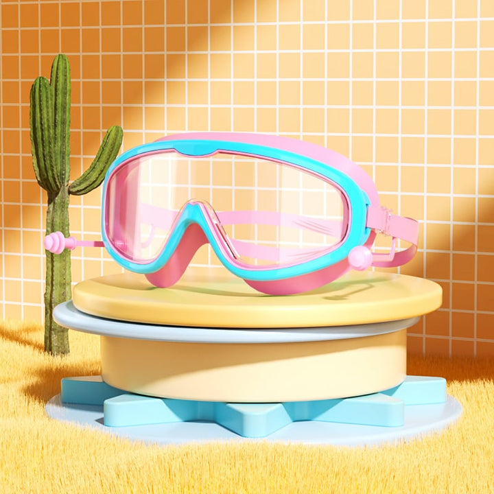 BowLift | HD children's large frame waterproof and anti-fog swimming goggles