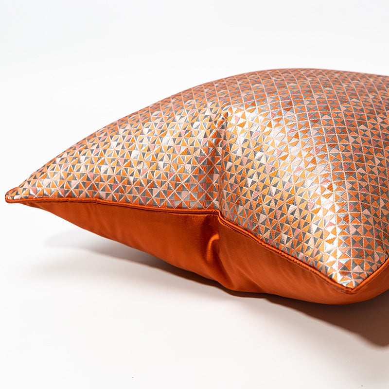 Geometric Textured Throw Pillow