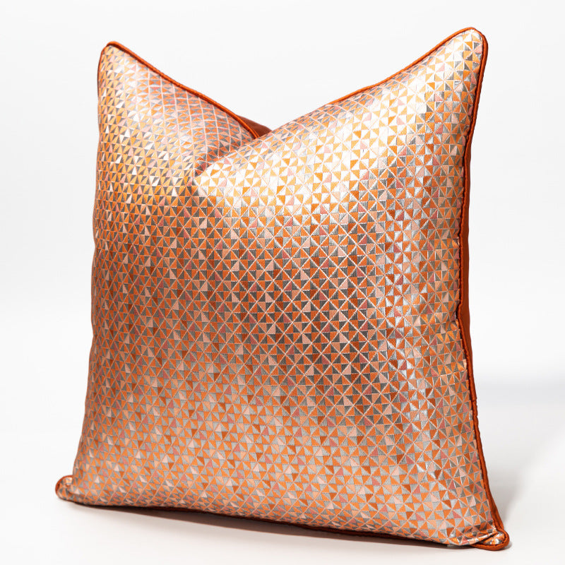 Geometric Textured Throw Pillow