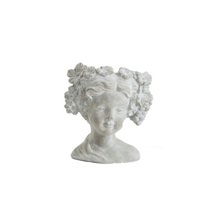 Artistic head sculpture flower pot Bowlift