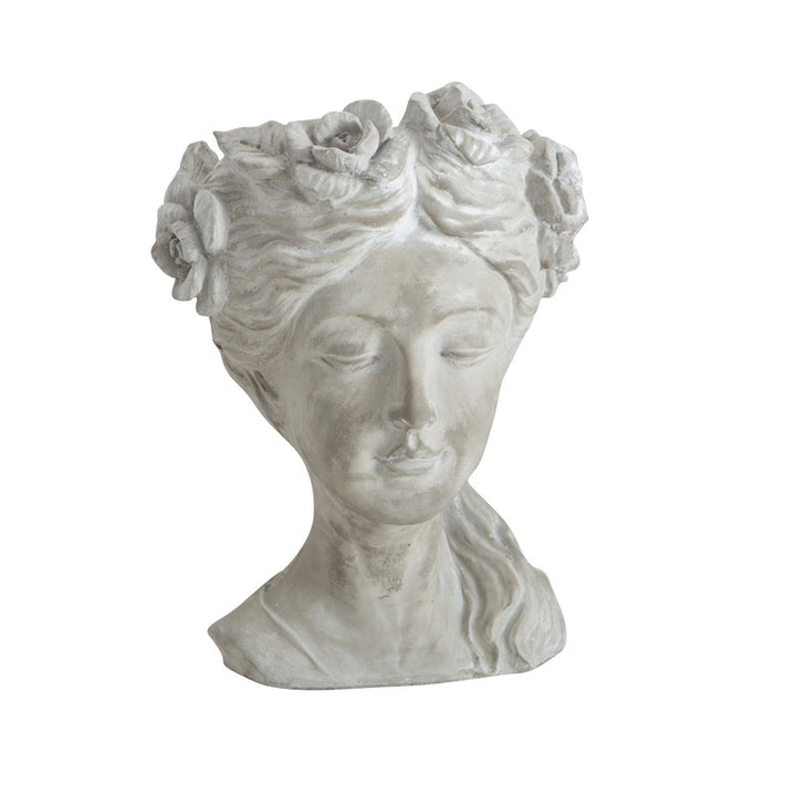Artistic head sculpture flower pot Bowlift