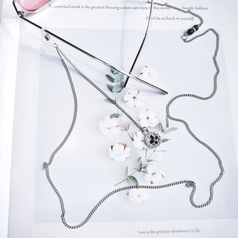 Layered Charm Necklace with Adjustable Length Bowlift