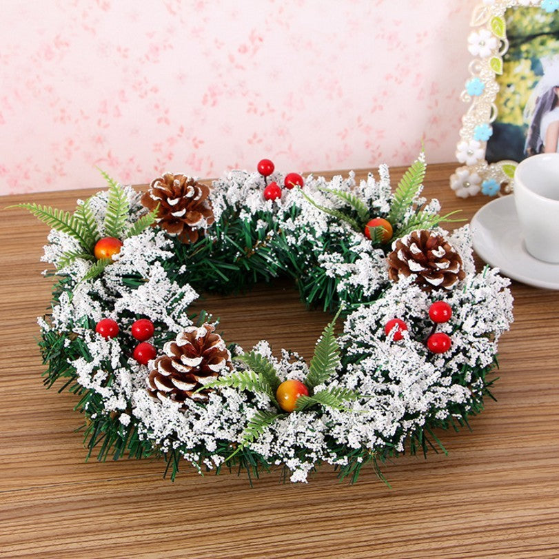 BowLift | Christmas Flocked Wreath Decoration 20CM, 30CM, 40CM
