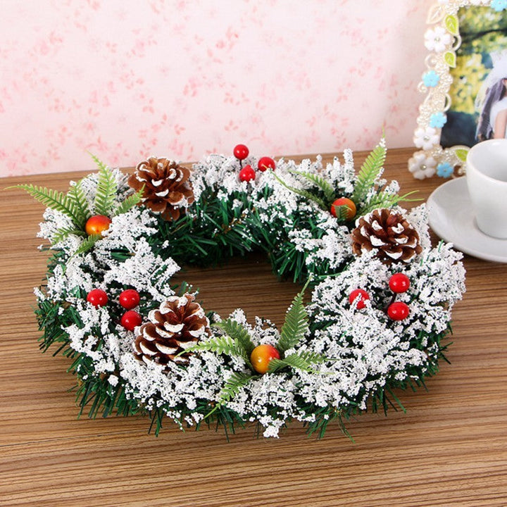 BowLift | Christmas Flocked Wreath Decoration 20CM, 30CM, 40CM
