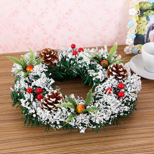 BowLift | Christmas Flocked Wreath Decoration 20CM, 30CM, 40CM