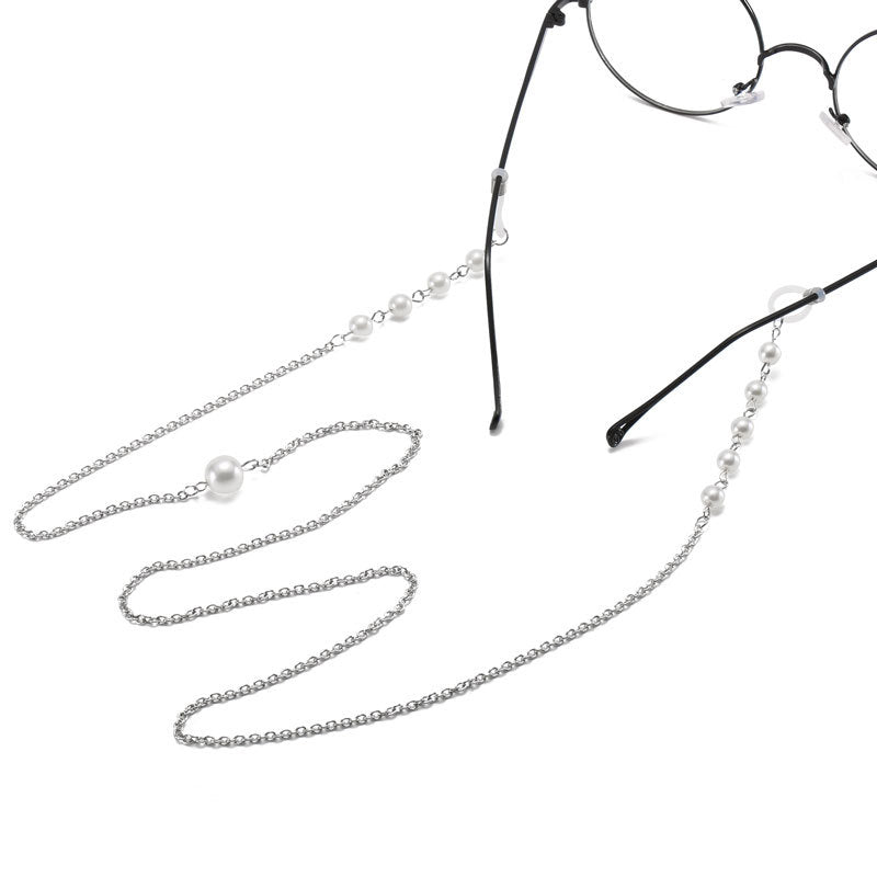 Pearl-Accented Eyewear Chain Bowlift