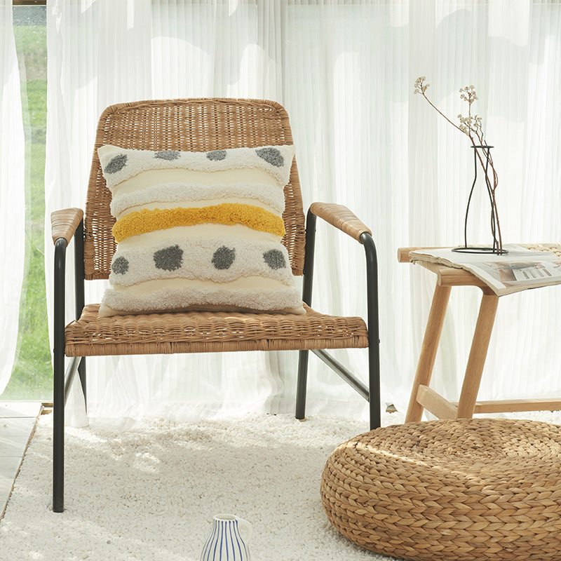 Textured Stripe Decorative Throw Pillow