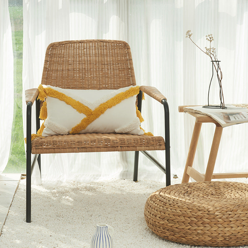 Textured Stripe Decorative Throw Pillow