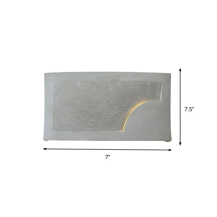 BowLift | Cement Bowl/Cylinder Shade Wall Lighting Modern Style 1 Light Bathroom Wall Light Fixture in Gray