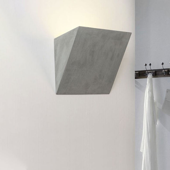BowLift | Cement Bowl/Cylinder Shade Wall Lighting Modern Style 1 Light Bathroom Wall Light Fixture in Gray