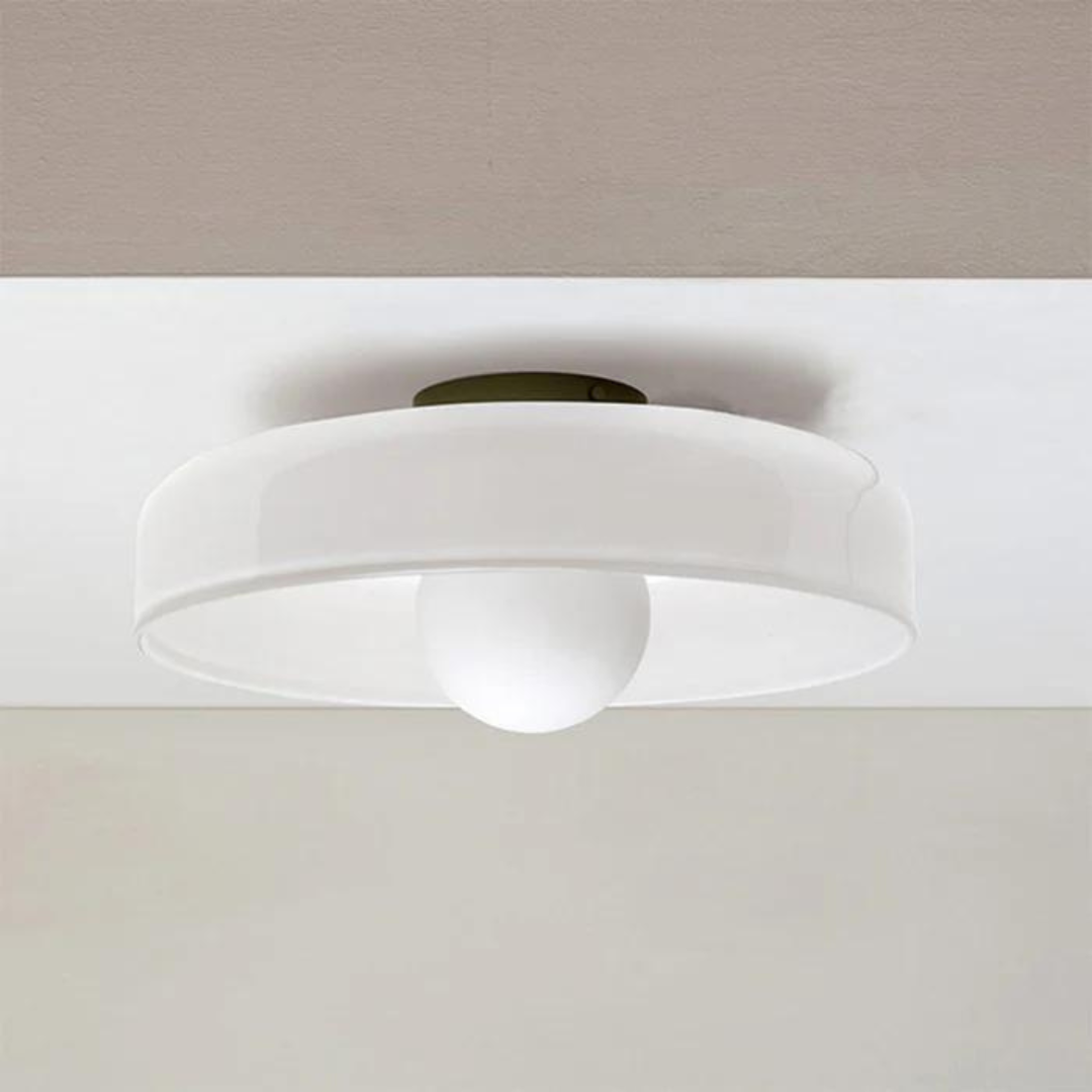 Round Ceiling Lamp with Stylish Functionality - LumiSphere | Bowlift
