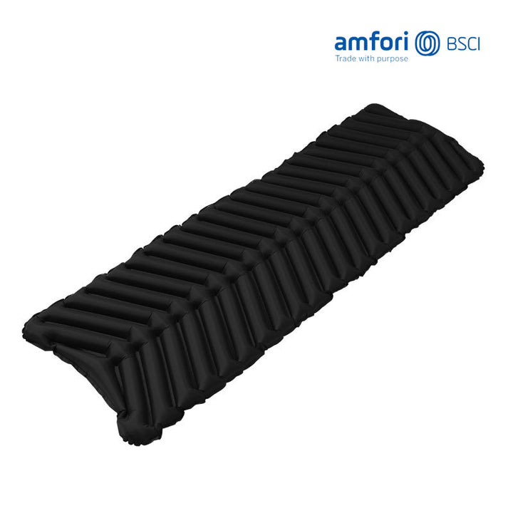 lightweight insulated inflatable camping sleeping pad with ergonomic air cell design Bowlift