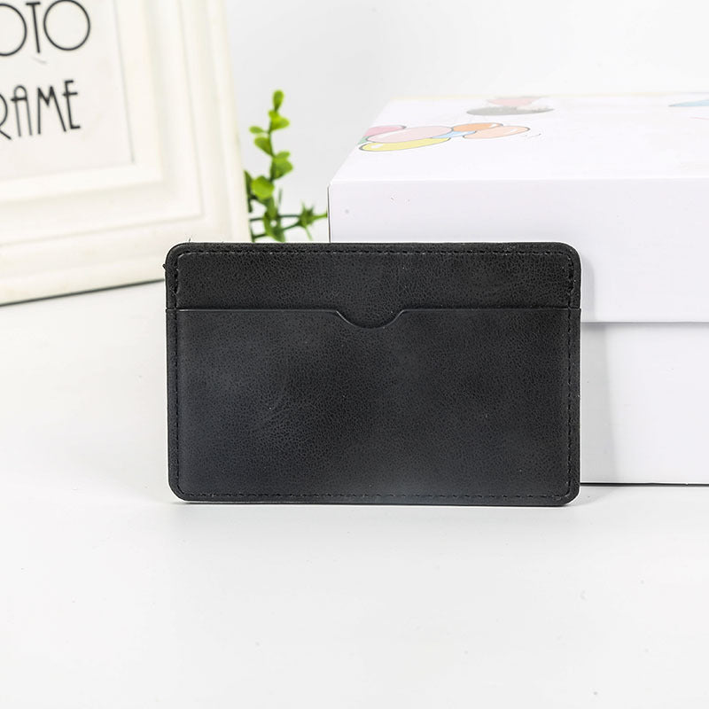 Sleek Minimalist Leather Card Case