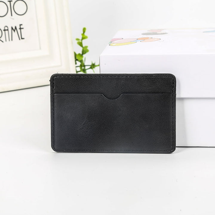 Sleek Minimalist Leather Card Case