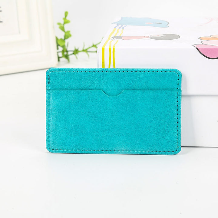 Sleek Minimalist Leather Card Case