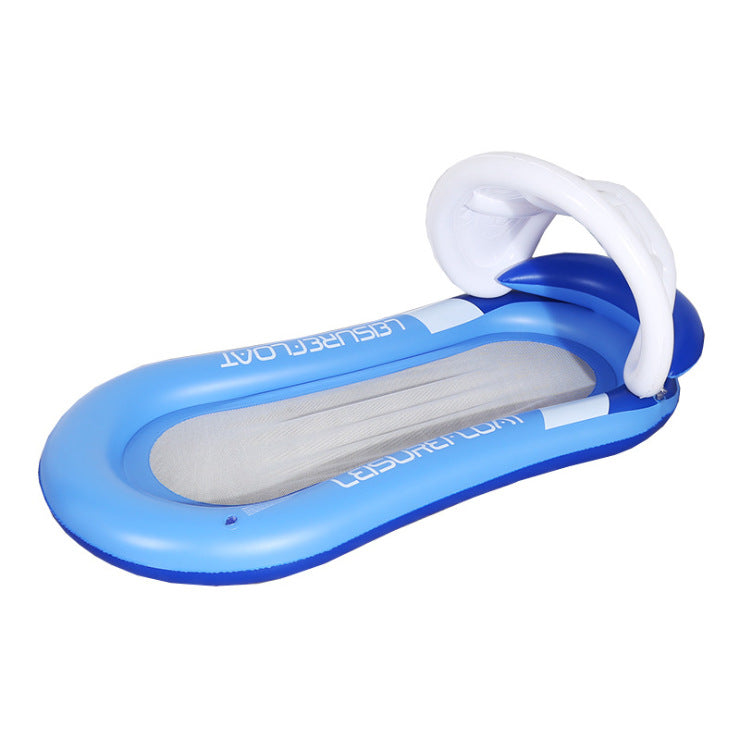 Inflatable Lounge Float with Canopy Bowlift