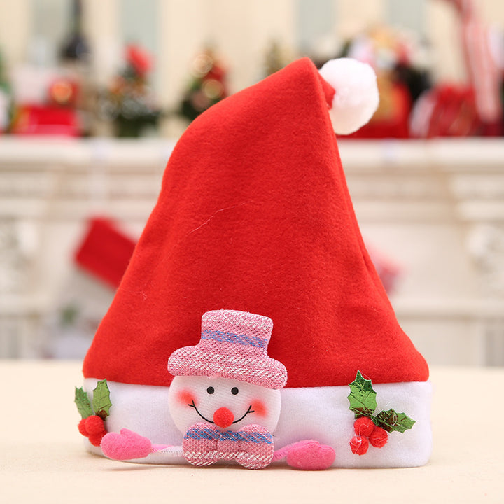 Festive Christmas hat with snowman motif Bowlift