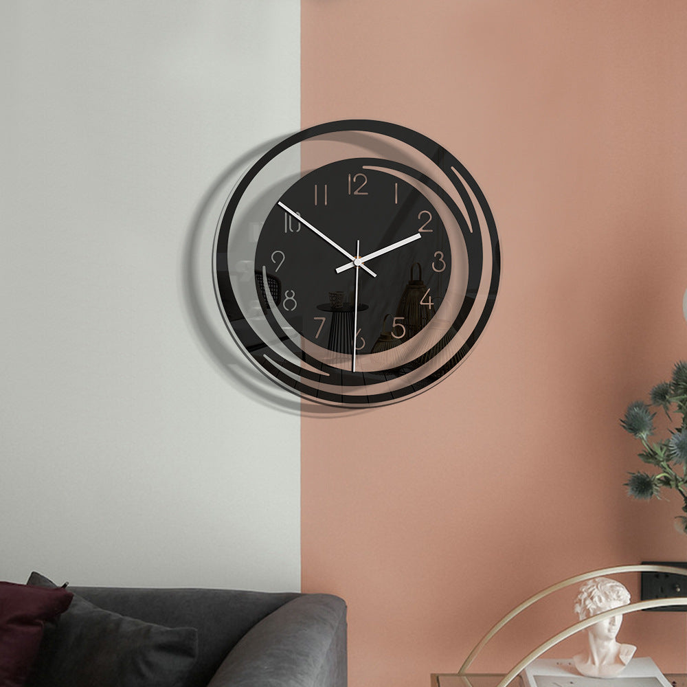 BowLift | Elegant Silent Wall Clock in Acrylic – Modern and Stylish