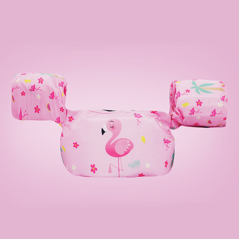 Women's Inflatable Swim Aid with Colorful Flamingo Design Bowlift