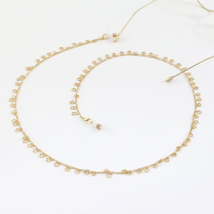 Star-Decorated Eyewear Chain Bowlift