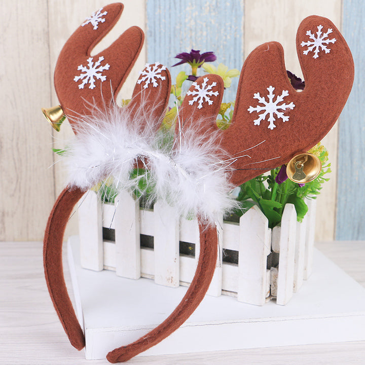 Festive Reindeer Hairband Bowlift