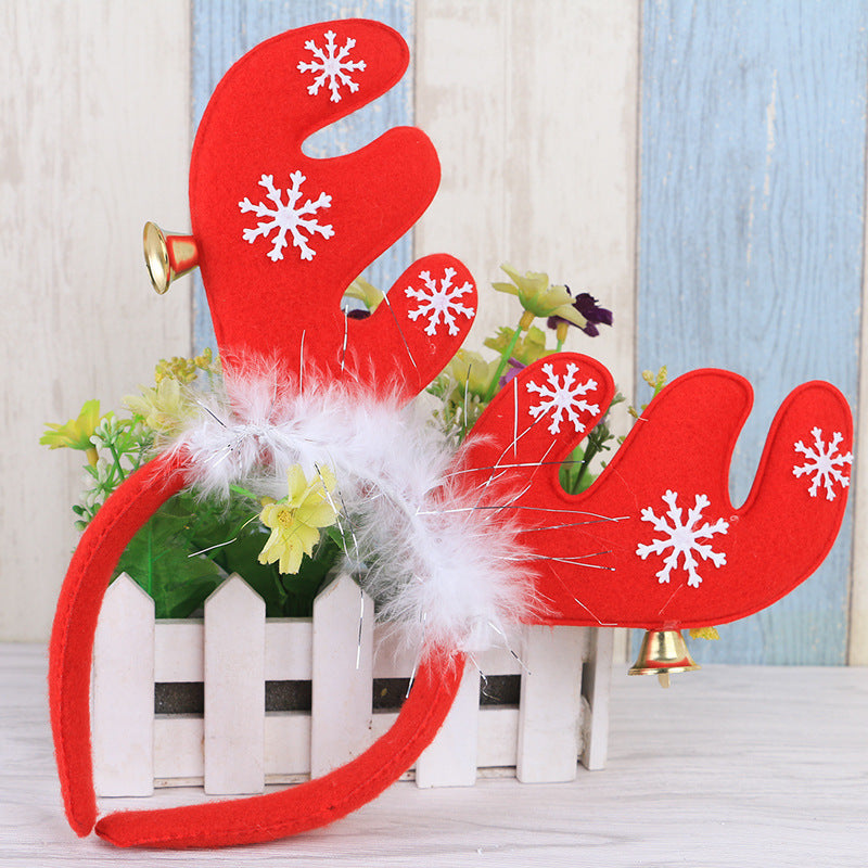 Festive Reindeer Hairband Bowlift