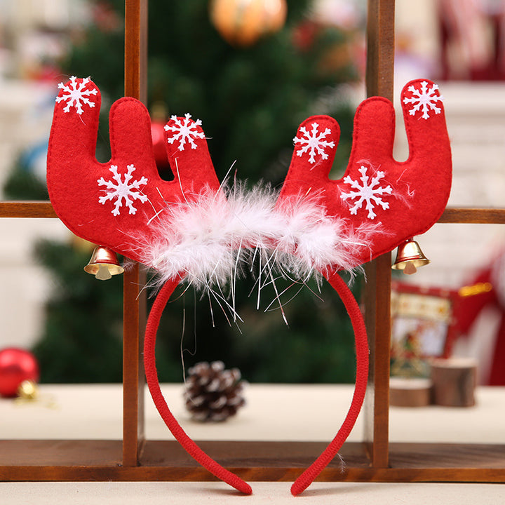 Festive Reindeer Hairband Bowlift